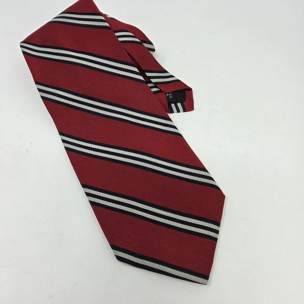 Joseph Jos A Bank Mens REPP Tie 100% Silk 61
